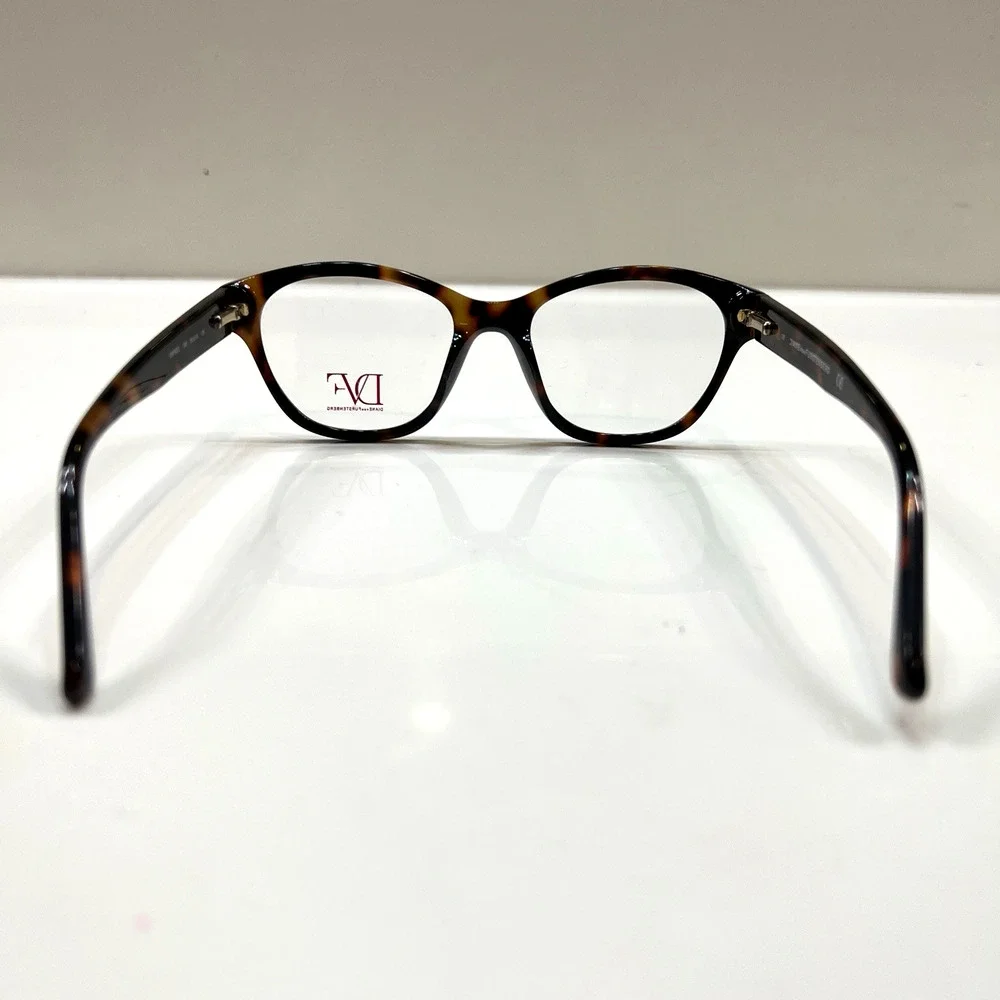NEW Diane von Furstenberg DVF 5072 240 Glossy Tortoise Cats Eye Frames 50-19-135
